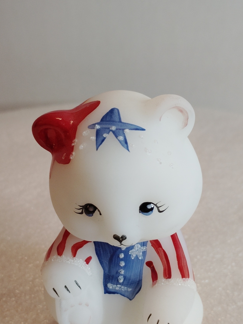 Vintage 2001 Fenton Stars & Stripes Bear - Picture 2 of 9